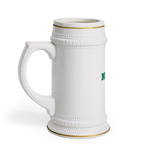 Norfolk State University "Norfolk Made" Ceramic Beer Stein – Vintage Green & Gold Beer Mug